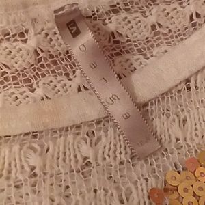 La Banga Gold Sequin Knit Croptop